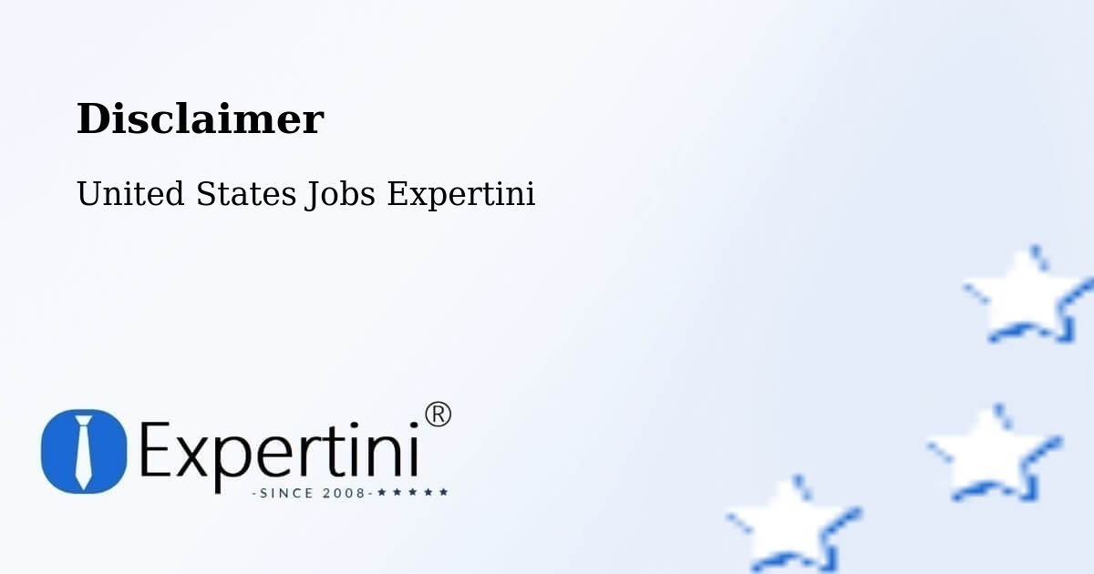 Disclaimer – Red Bluff - United States Jobs Expertini