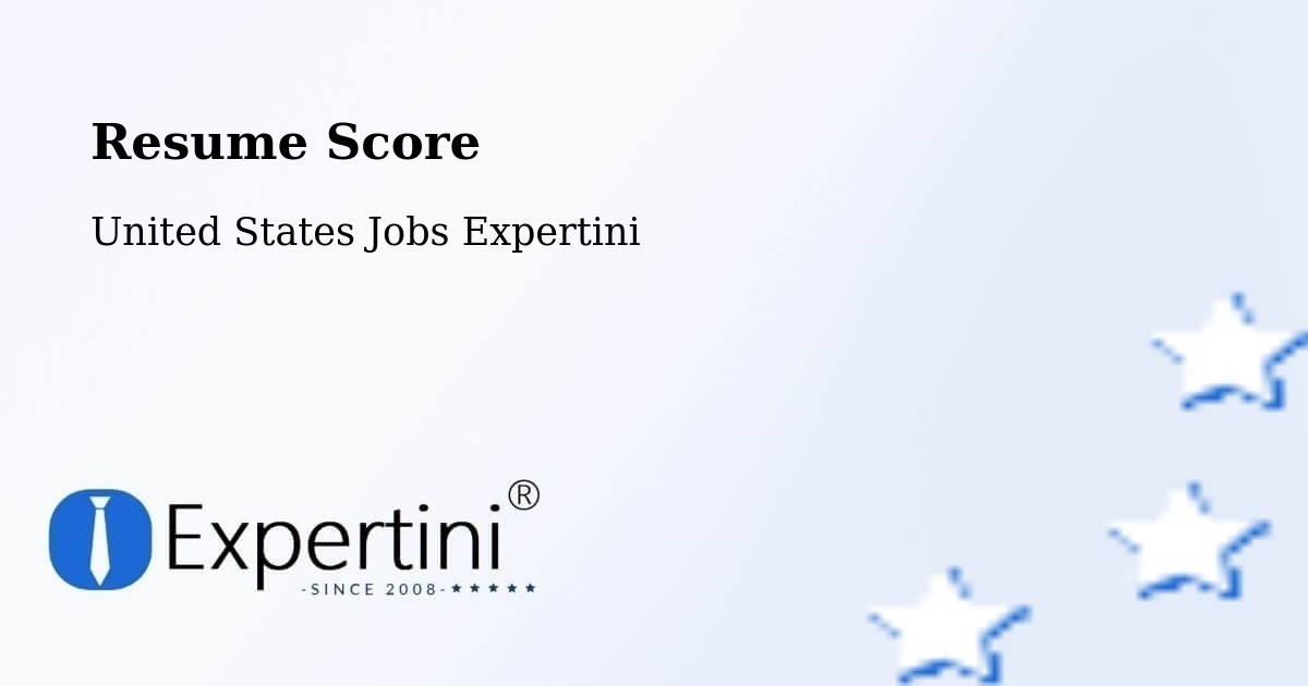 Resume Score & Job Description Match Tool – Red Bluff - United States Jobs Expertini